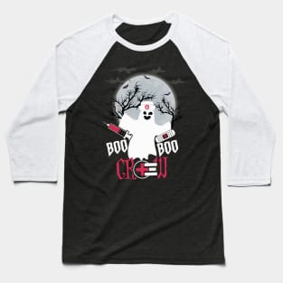 Halloween Nurse Boo Boo Crew graphic Baseball T-Shirt